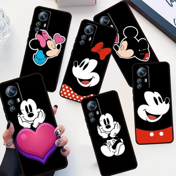 Disney Mickey Minnie Avatar Telefón puzdro Pre Xiao Mi 13 12T 12S 12X 12 11 11T 11i 10 TON 10 Pro Lite Ultra 5G Funda Čiernym Krytom