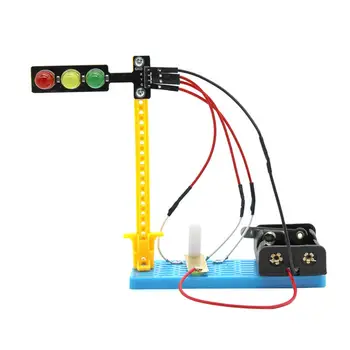 DIY Experiment Jednoduchá Fyzika Handwork Duševného Ručne vyrábané Hračky Puzzle Zmontované semafory Hračka pre Deti Deti