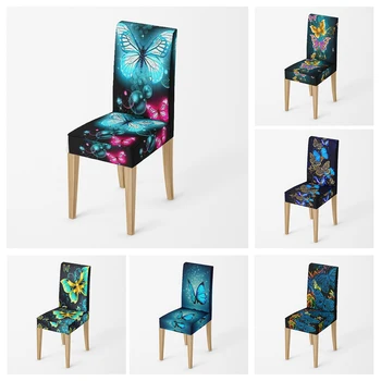 Domov stoličky kryt Stoličky pre kuchyňa Zahŕňa stoličky Nordic nastaviteľné jedáleň, elastickej tkaniny stoličky zahŕňa stoličky kryt na svadbu