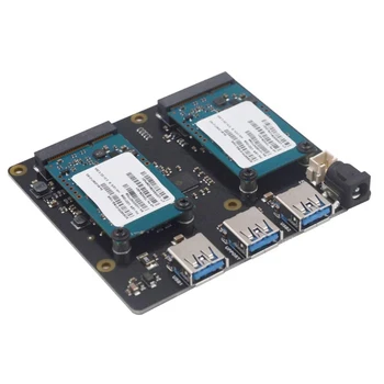 Dual mSATA SSD disky Expansion Board X852 USB3.0 Modul Kompatibilný pre Pi N2UB