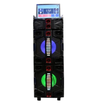 Dvojité 12 palcový lcd displej karaoke powered dj audio sp reproduktor