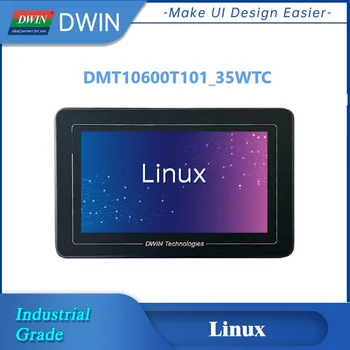 DWIN Systému Linux Embedded LCD Displej pre Priemysel Nástroj 1024*600 10.1 palcový pre Priemyselné použitie Dotykovej Obrazovky Allwinner A40I