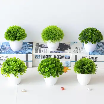 Energetické Umelé Bonsai Živé Dekoratívne Non-vyblednutiu Zelene Tabuľka Centerpieces Imitácia Rastliny Office Dekor