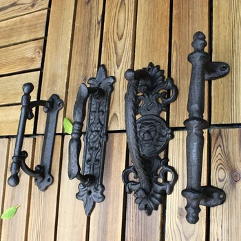 Európska retro záhradný liatinový terase art kľučky dverí domáce dekorácie dekorácie dverí rukoväť izba príslušenstvo