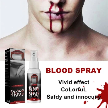Falošné Krvi make-up Spray Špeciálne Akcie Kvapaliny Krvi Sprej Realistický Dizajn Vhodný pre Halloween Zombie, Upír
