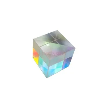 Farebná kombinácia prism šesť-stranný svetlé 18 mm svetlo cube optické sklo veda experiment rainbow foto beam splitter hranol