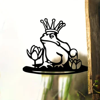 HelloYoung 1pc, Kovové Frog Prince Siluetu Rozprávky Prihlásiť Výrez Rustikálny Vonkajšie Domov a Záhrada Dekor kolaudačné párty Darček