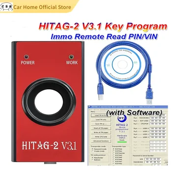 HITAG-2 V3.1 Auto Tlačidlo Programátor OBD2 Auto Diagnostické Nástroje Hitag2 V3.1 Univerzálny Kód Tlačidlo Transpondér Immo/Remote/Čítať PIN VIN