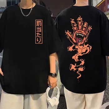 Japonsko, Anime Jujutsu Kaisen T Shirt Yuji Itadori Ryomen Sukuna Tlačiť T-shirt Muži Ženy Gotickej Módy Voľné T-shirts Streetwear