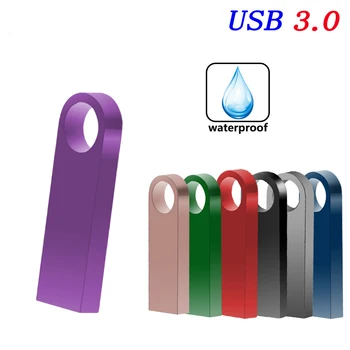 JASTER Kovové USB 3.0 Flash Disky 128 GB Vysoká Rýchlosť Pen Drive 64 GB 32 GB s prívesok na Pamäťový kľúč 16GB Kreatívny Darček USB kľúč