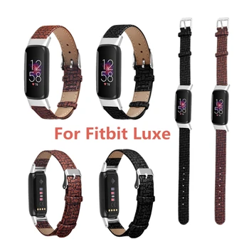 Kožený Remienok pre Fitbit Luxe Inteligentný Náramok Príslušenstvo Mäkké Športové Hodinky Náramok Nahradenie Smartwatch Band