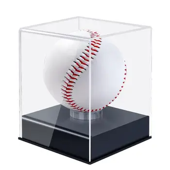 Kvalitné Akrylové Baseball Políčko Zobraziť Golf, Tenis Loptu Transparentné Puzdro Pre Obchod So Úložný Box Držiteľ Uv Ochrany Prachu