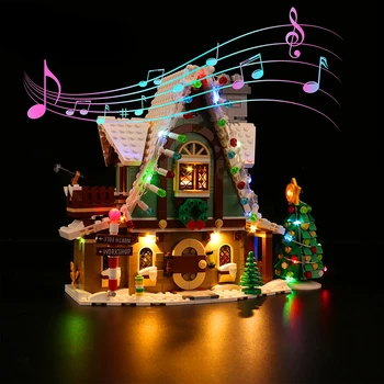 LED Music Edition Svetla Kit pre Elf Club House Stavebné Bloky Nastavenie (NIE Zahŕňajú Modelu) Vianočný Darček bytové Doplnky
