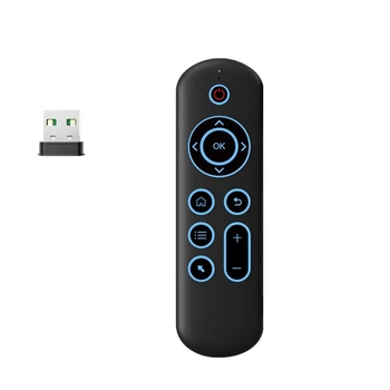Lietajúce Myši 2.4 G+Bluetooth Dvojité Model Farebné Podsvietenie Klávesnice Inteligentný, Diaľkovo Ovládaná TV Box Diaľkové Ovládanie