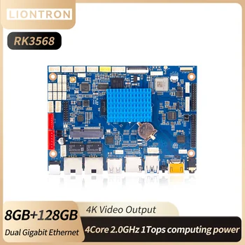 Liontron základnej Doske 8 GB LPDDR4 Rockchip RK3568 SATA3 USB3.0 Vývoj Doska D-3568 Dual GEN Jednej doske PC s OpenHarmony