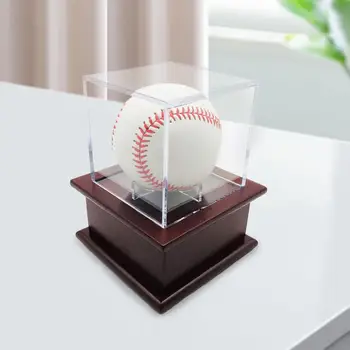 Loptu Displej s Držiakom Prachotesný Ochrany Baseball Skladovanie Vymazať Zobrazenie Prípade Zberateľstvo Hračky Úradný Veľkosť Baseball