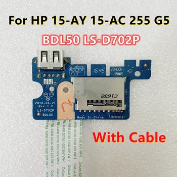 LS-D702P Pre HP 15-AY 15-BA 255 G5 Notebooku USB Doska Čítačky SD Kariet na Palube S Káblom 100% Práce