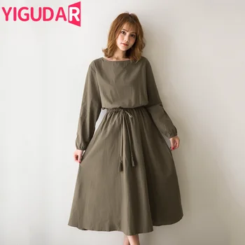 materská šaty Jeseň kórejský Voľné Vystrihnúť vestidos de fotografia Vintage Bežné Tričko Šaty Módne tehotné ženy oblečenie