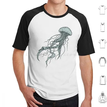 Medúzy T Shirt Muži, Ženy, Deti 6Xl Jelly Medúzy Squid Vody Oceánu Mora Sea Life Ryby Prírody, Zvierat, Života, Lásky, Matka Zem