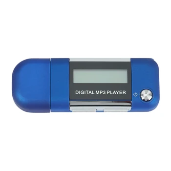 Mp3 Prehrávač 4GB U Diskov Prehrávač Hudby Podporuje Vymeniteľné Batérie veľkosti AAA, Nahrávanie (Modrá)