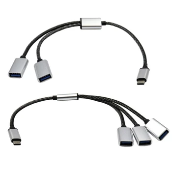 Multi Nabíjací Kábel Multi USB, C Kábel USB 2.0 Nabíjací Kábel Univerzálny 2/3 v 1 Multi Kábel, Adaptér pre Telefón 96BA