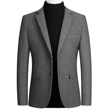 Muži Obleky, Kabáty Business Cashmere Blejzre Bundy Bežné Vyhovovali Coats Kvality Muž Slim Fit Blejzre Bundy Blejzre Coats 4X