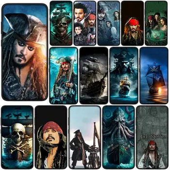 Mäkký Kryt pre Samsung Galaxy S22 S23 S21 S20 Fe Ultra S8 Plus M21 + Puzdro Telefón Prípade, Piráti z Karibiku Jack Sparrow
