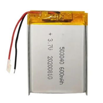 Nabíjateľná 3,7 V 600Mah 503040 Lítium-Polymérová Ion Batéria Pre MP4 NOTEBOOK, MP3, FOTOAPARÁT POWER BANK GPS SMART HODINKY TABLET