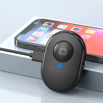Nabíjateľná Bluetooth samospúšť Selfie Stick Uzávierky Vydania Bluetooth Bezdrôtové Diaľkové ovládanie Tlačidlo pre IOS a Android