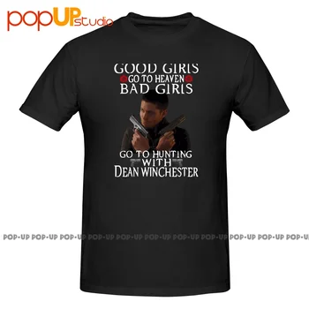 Nadprirodzené Zlé Dievčatá Ísť Na Lov S Dean Winchester Tričko T-shirt Tee Darček Najlepšiu Kvalitu
