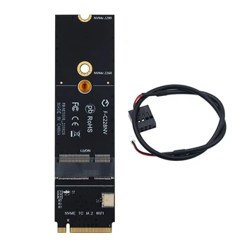 NGFF M. 2 +Kláves E Slot na M. 2 M Key PCIe karty PCI - Karta WiFi Adaptér NVMe Kartu Bezdrôtovej siete LAN Adaptér