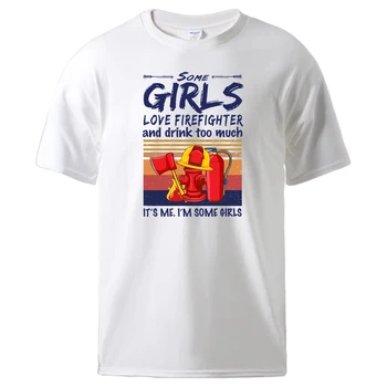 Niektoré Dievčatá Milujú Výstroje A Piť Shirtt-Shirt Mens Príležitostných Módne T-Shirts Priedušné, Mäkké Bavlnené Oblečenie Pohode Tee Tričko