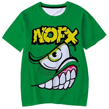 NOFX Punk Rocková Kapela 3D Tlač T-Shirts Muži Ženy Streetwear Módy Nadrozmerné Topy Deti, Dospelých, Krátky Rukáv T Shirt Chlapec Dievča Tees