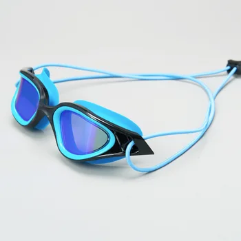 Nové Plavecké Okuliare Lano Hlavu s dospelými Farebné elektrolyticky pokrývajú Polarizované Svetlo Nepremokavé a Anti-fog Vonkajší Bazén Glasse