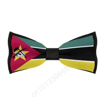 Nové Polyester Mozambik Vlajka Bowtie pre Mužov Módne Bežné Mužov motýliky Cravat Šály Pre Svadobné Party Obleky, Kravaty
