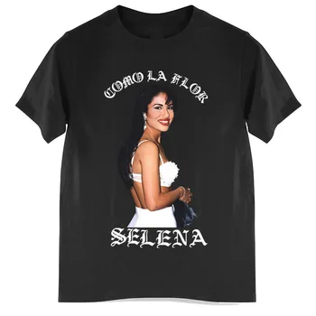 Nové Selena Quintanilla Spevák Tlač Muži Ženy Krátke Rukávy Bavlnené Tričko Hip Hop Streetwear Harajuku Unisex Tričká Topy Oblečenie