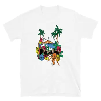 Paradise Tropical Isaland & Vtákov Vacation Getaway T-Shirt