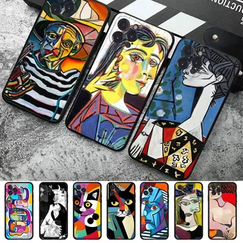 Picasso abstraktné Umenie Telefón puzdro pre iPhone 15 8 7 6 6 X Plus SE 2020 XR XS 14 11 12 13 Mini Pro Max Mobile Prípade