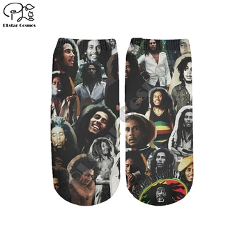 PLstar Vesmíru Reggae Bob Marley Farebné HipHop NewFashion Bežné 3DPrint Ženy/muži/chlapec/dievča Leta na Jeseň Krátke Ponožky s-3