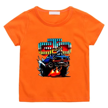 Počiatočné D GTO Pretekárske Auto Tee-tričko 100% Bavlna Pohodlné O-neck T-shirt Chlapcov a Dievčatá, Deti Cool Tričká Krátky Rukáv Tees