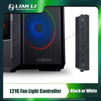 Počítač Ventilátor LED Regulátor Pre Lian Li L216 Prípade, 2X USB 3.0 Rozhranie, Čierna/Biela, L216-1X / L216-1W
