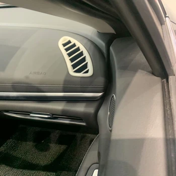 Pre Hyundai Sonata 10. DN8 2020 2021 Uhlíkových vlákien Interiérové Doplnky Auto Predné Horné klimatizácia Ventilačné Kryt Výbava Styling