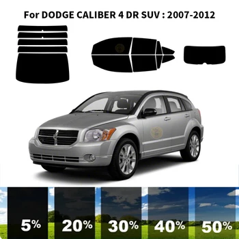 Precut nanoceramics auto UV Okno Odtieň Auta Automobilový Okno Film Pre DODGE CALIBER 4 DR SUV roky 2007-2012
