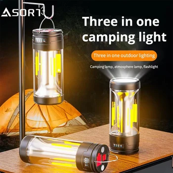 Prenosné Jasné LED Svietidlo Svietidlo USB Nabíjateľné Camping Núdzové Svietidlo Postavený v 2000mah Batéria Vonkajšie Horák