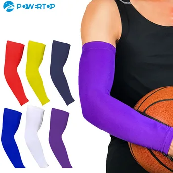 Priedušný rýchloschnúci UV Ochrany Beží na Arm Rukávy Basketbal Koleno Podložky Fitness Armguards Športové Cyklistické Arm Warmers