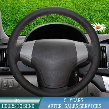 Prispôsobený Auto Volant, Kryt Mikrovlákna Kožené Ručné Šitie, Pletenie Auto Príslušenstvo Pre Hyundai Elantra Roky 2008-2010