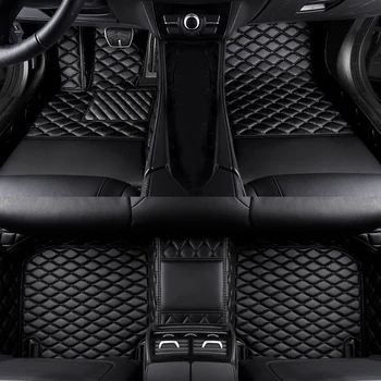 PU Koža Luxury 3D Prispôsobené Auto Rohože pre Audi A3 8PA Hatchback 2008-2013 8V7 8VE 8VA 8VS Auto Interiérové Doplnky