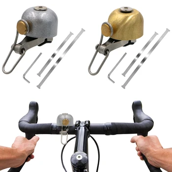 Retro Bicyklov Bell Krúžok Riadidlá Bike Bell Roh Ostrý Hlasný Zvuk, Ocele, Medi, Bezpečnosť Na Bicykli Upozornenie Alarm Bike Príslušenstvo