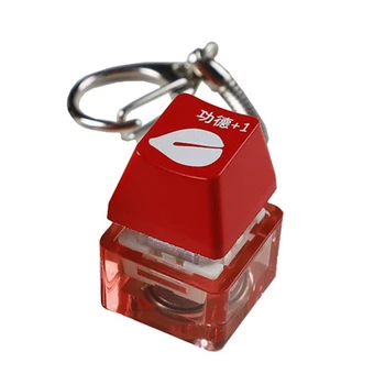 RGB Žiariace Osobné Červené Srdce Keycap Mechanické Klávesnice sa Prepne Tester