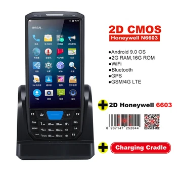 Robustné Prenosné PDA Android OS 2D Honeywell N6603 1D/2D Čiarových kódov Nabíjacej Kolísky sa nástroj Data Collector Terminálu